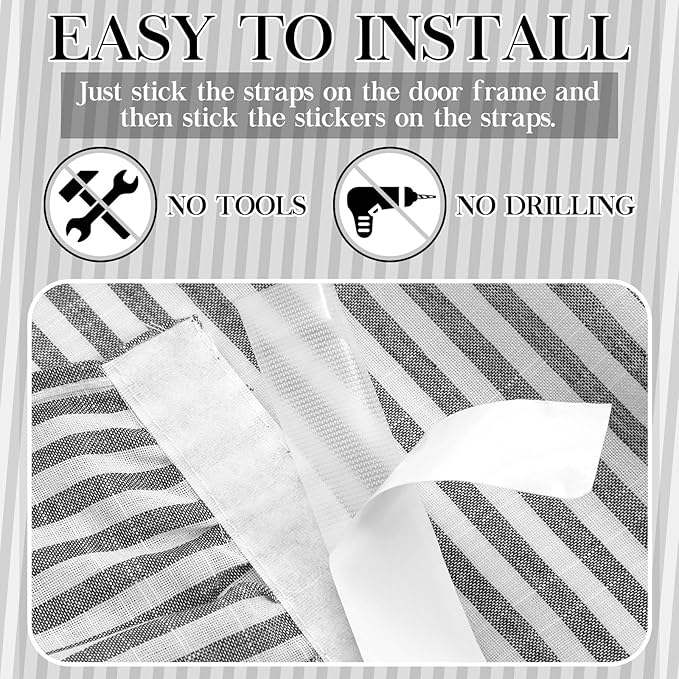 VitalCozy Cabinet Curtain 28" W x 51" L Grey Ruffles Sink Skirt for Bathroom Kitchen Grey Strips Short Curtain for Home Classroom Drape Under Desk Privacy Drape for Laundry Room