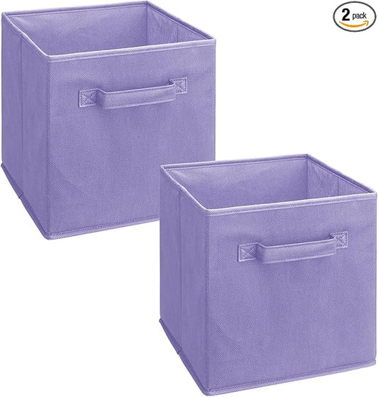 ClosetMaid 3878 Cubeicals Fabric Drawer, Light Purple, 2-Pack