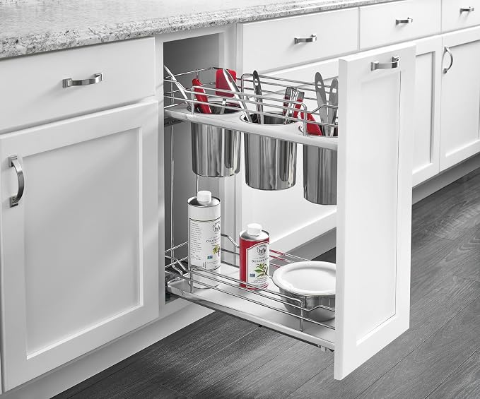 Rev-A-Shelf Two-Tier Utensil Pullout Organizers w/Soft-Close