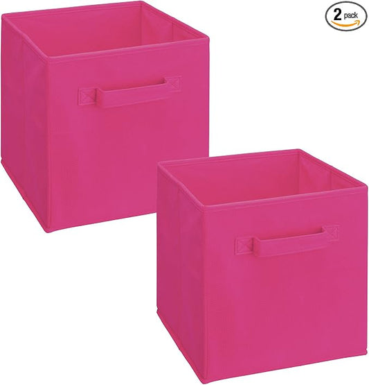 ClosetMaid 3880 Cubeicals Fabric Drawer, Fuchsia, 2-Pack