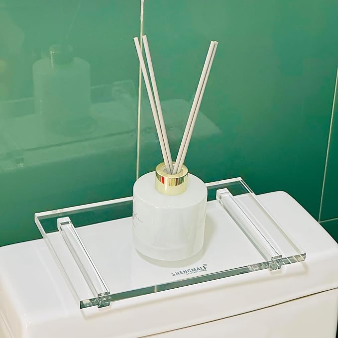 Acrylic Soap Pedestal Stand Sink Tray Riser for Kitchen Bathroom, Clear