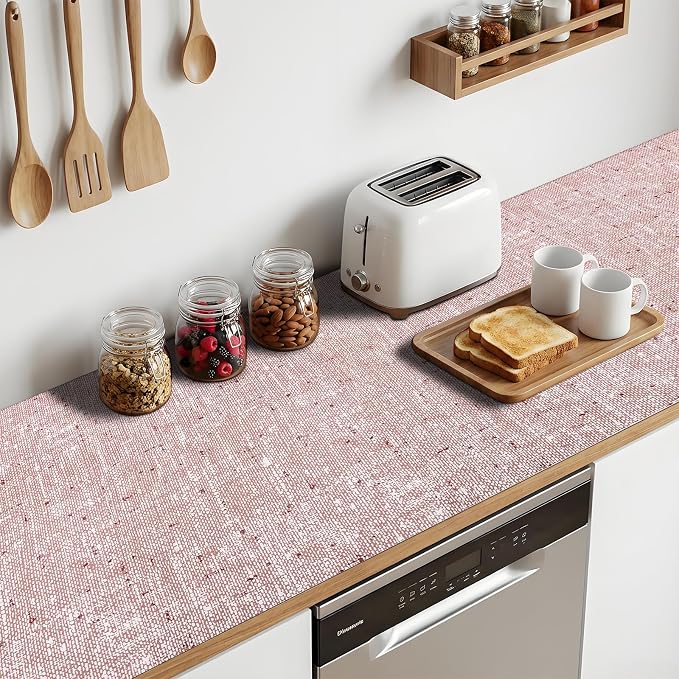 20'' X 72'' Shelf Liners Drawer Liner for Kitchen Cabinet Non Adhesive, Strong Grip Anti Slip Cabinet Liners for Shelves, Oil-Proof Waterproof Cupboard Liner