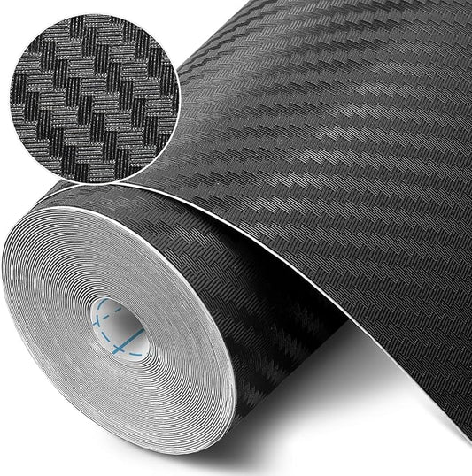 Self-Adhesive Shelf Liner Kitchen Liner, Waterproof Backed Paper Easy Peel and Stick Contact Liner Without Residue for Decor Your Desk Surface, Kitchen Countertops (Black, 17.5 x 393.7 inches)