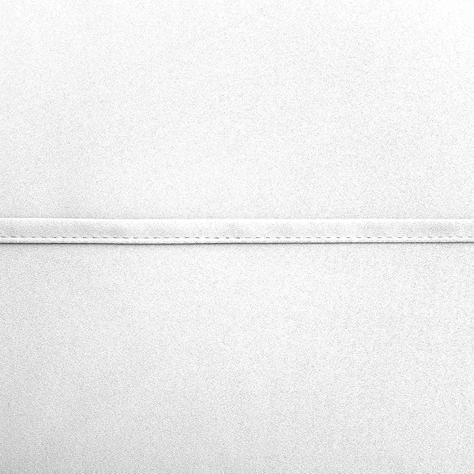 KOUFALL Small Window Curtains White Short 30 Inch Length Semi Blackout for Kitchen Bathroom Door Laundry Room