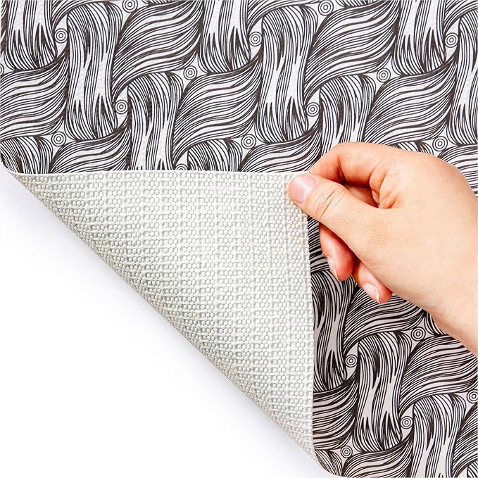 Shelf Liners Non Adhesive 5Rolls*12'' X 120'' Drawer Liner for Kitchen Cabinets, Waterproof Shelf Liners Durable Anti-Slip for Kitchen Cabinets Cupboard Liner