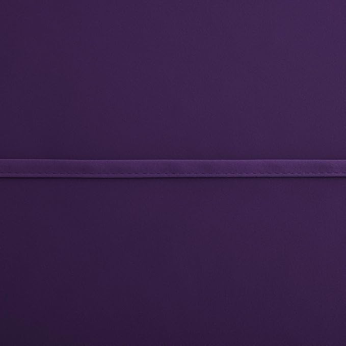 KOUFALL Purple Curtains for for Bedroom Kitchen,Blackout Short Black Out Curtains 36 Inch Long