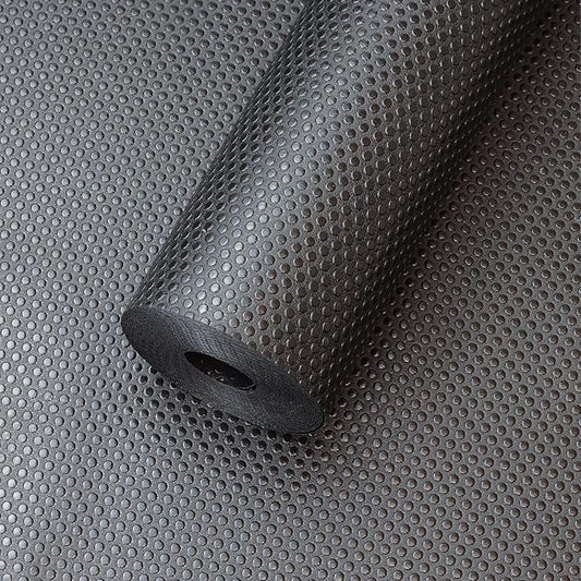 FLPMIX Shelf Liners for Cabinets Black: Non-Adhesive Waterproof Kitchen Drawer Mat - Easy to Cut Small Cupboard Liner for Pantry Shelves 10" x 240 Inch