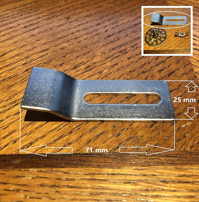 Undermount Sink Clips, Sink Brackets, Bathroom Kitchen Ceramic Stainless Steel Sink Basin Support Clamps for Marble Granite Vanity Countertop Installation Repair Kit (50)